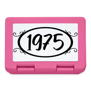 1975 Retro 1975 Vintage, 1975 Geschenk 1975 - Brotdose - Pink - Vorne