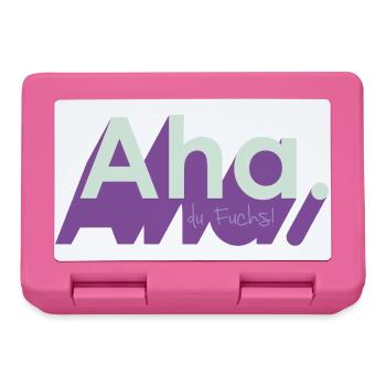 Ah du Fuchs – frecher Wortwitz - Brotdose - Pink - Vorne