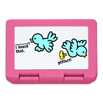 when birds fart - Boîte à goûter - rose - Devant