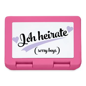 lustiger spruch - Brotdose - Pink - Vorne