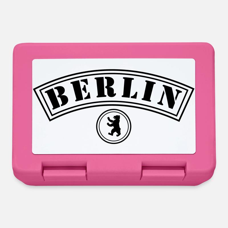 Berlin mit Bär - Brotdose - Pink