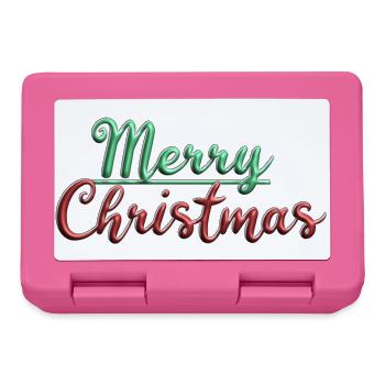 Merry Christmas - Boîte à goûter - rose - Devant