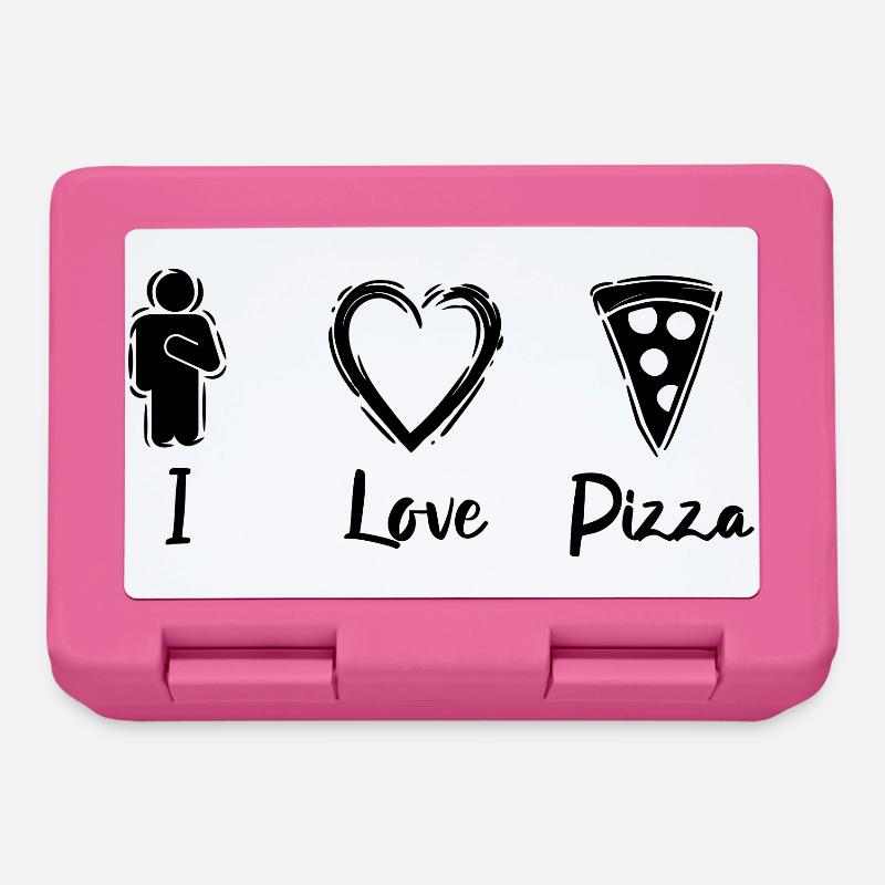 Ich mag Pizza - Brotdose - Pink