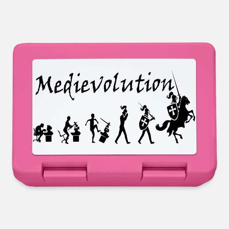 Mittelalterliche Entwicklung – Mittelalterliche Entwicklung - Brotdose - Pink