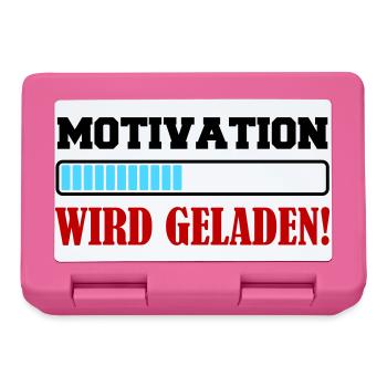 motivation_wird_geladen- - Brotdose - Pink - Vorne