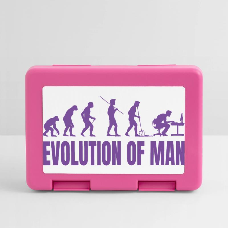 Programmer Computer Freak Evolution Retro Lunchbox