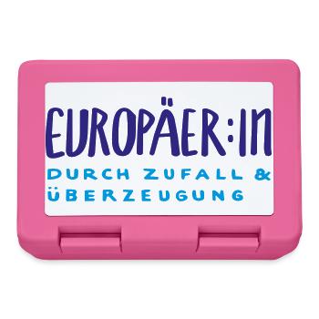 Europäer:in  - Brotdose - Pink - Vorne