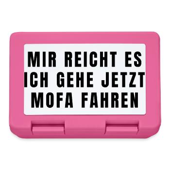 Mofa Spruch - Brotdose - Pink - Vorne