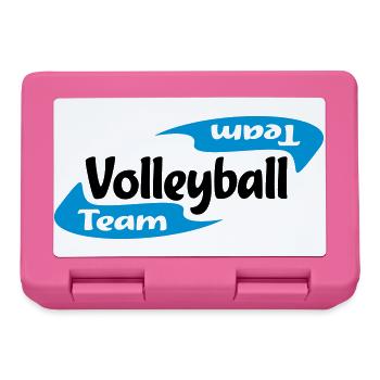 volley-ball - Boîte à goûter - rose - Devant