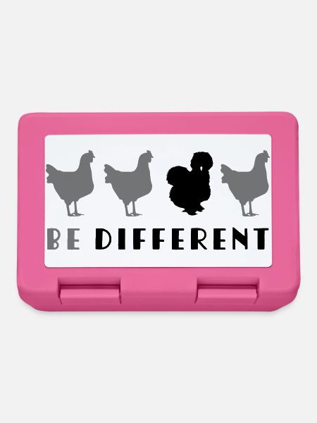 Be Different - Brotdose - Pink