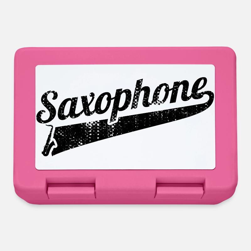 Saxophon - Brotdose - Pink