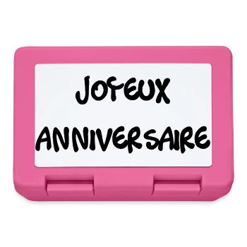 HAPPY BIRTHDAY. HAPPY BIRTHDAY. ANNIVERSARY. - Lunchbox - pink - Front