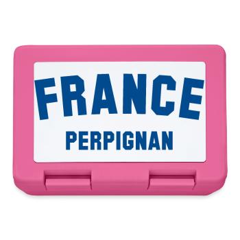 PERPIGNAN, France, France - Boîte à goûter - rose - Devant