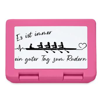 Es ist immer ein guter Tag zum rudern - Brotdose - Pink - Vorne
