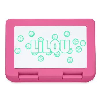 Geschenk für Lilou - Brotdose - Pink - Vorne