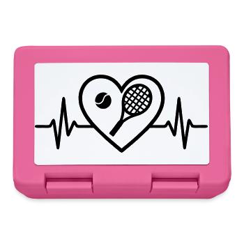 Tennis Heart - Lunchbox - pink - Front
