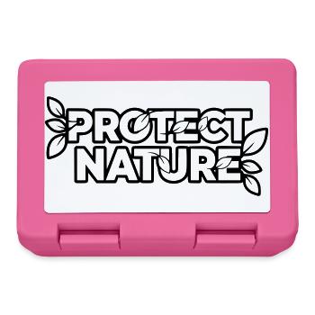 Protect Nature | Environmental Protection Statement Vector - Lunchbox - pink - Front
