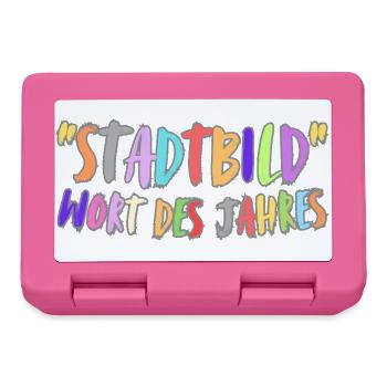 Cityscape Word of the Year - Lunchbox - pink - Front