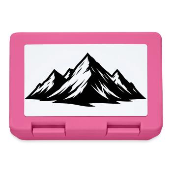 Mountains symbolism - Lunchbox - pink - Front