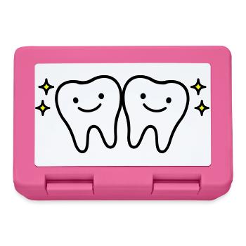 Tooth Cute - Lunchbox - pink - Front