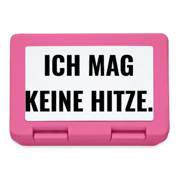 Ich mag keine Hitze. - Brotdose - Pink - Vorne