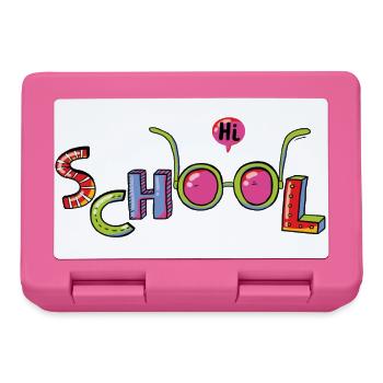 Hello School - Brotdose - Pink - Vorne