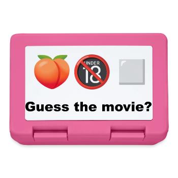 Peach ohne 18+ Quadrat Rate den Film oder den Film - Brotdose - Pink - Vorne
