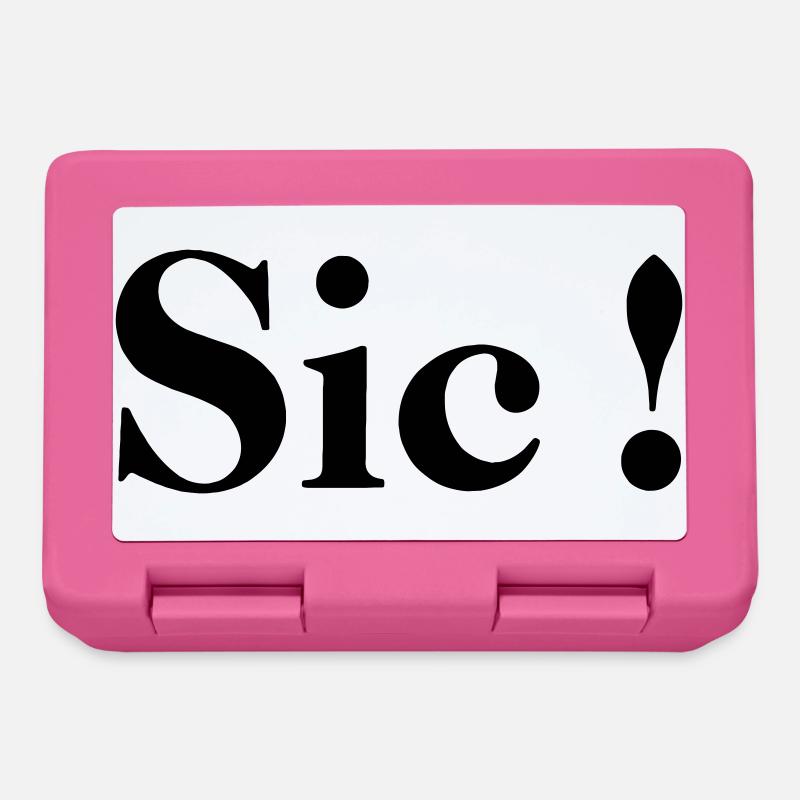 Sic! - Lunchbox - pink