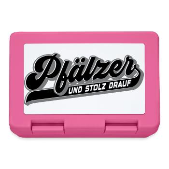 Pfälzer und Stolz drauf | Farben änderbar - Brotdose - Pink - Vorne