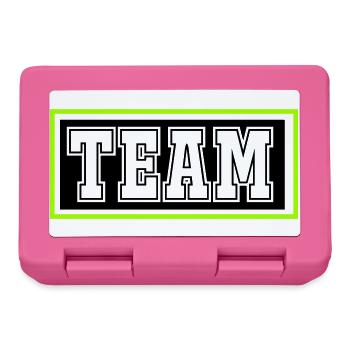 team- - Brotdose - Pink - Vorne