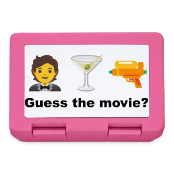 Das Cocktail-Abenteuer des Spions – Rate mal, Film oder Film - Brotdose - Pink - Vorne