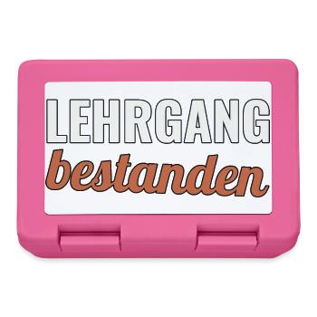 Feuerwehr Ausbildung Geschenk zum Lehrgangsabschlu - Brotdose - Pink - Vorne