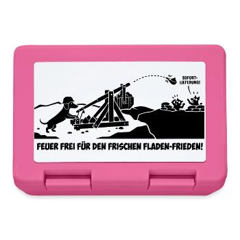 dackel kothaufen  - Brotdose - Pink - Vorne