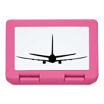 Flugzeug - Brotdose - Pink - Vorne
