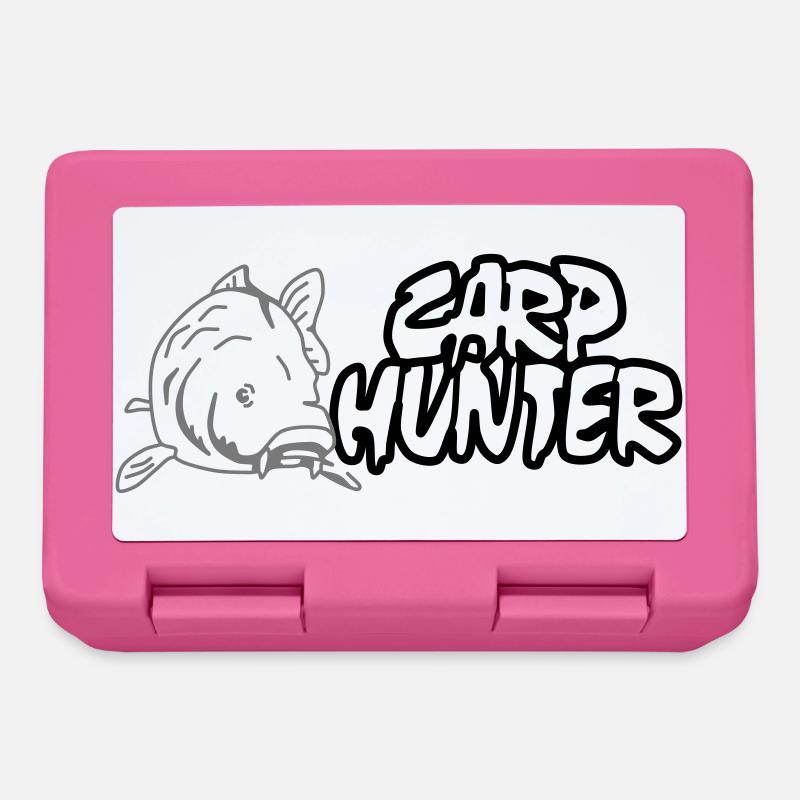 Carp Hunter, Karpfen, Jäger, Angler - Brotdose - Pink