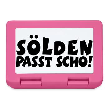Sölden Passt Scho! - Brotdose - Pink - Vorne