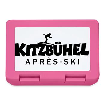 Kitzbühel Après-Ski Skifahrerin Skifahrer - Brotdose - Pink - Vorne