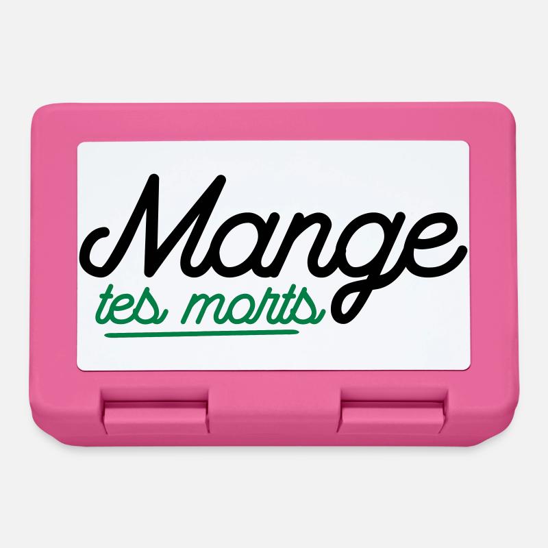 Mange tes morts - Boîte à goûter - rose