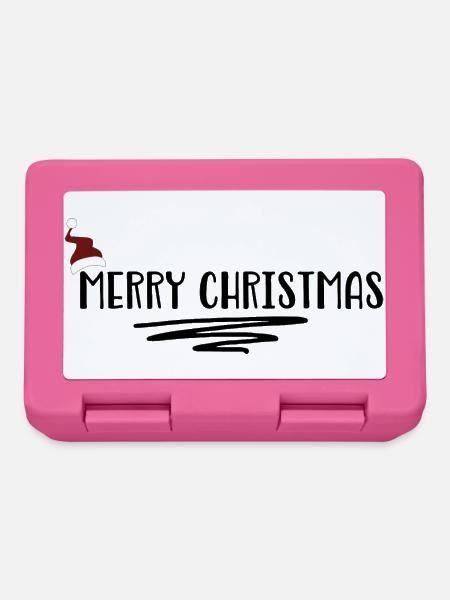 Merry Christmas - Brotdose - Pink