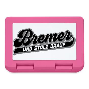 Bremer und Stolz drauf | Farben änderbar - Brotdose - Pink - Vorne