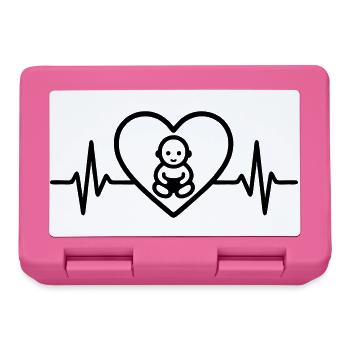 Baby Heart Family Parents - Lunchbox - pink - Front