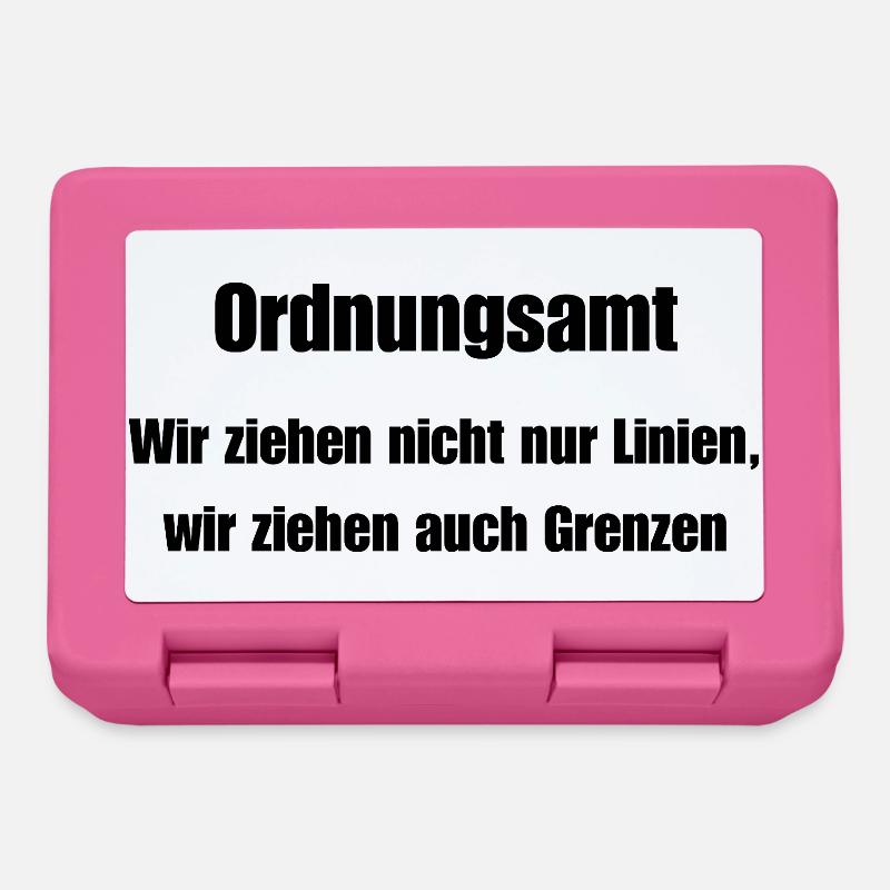 Ordnungsamt Grenzenzieher - Brotdose - Pink