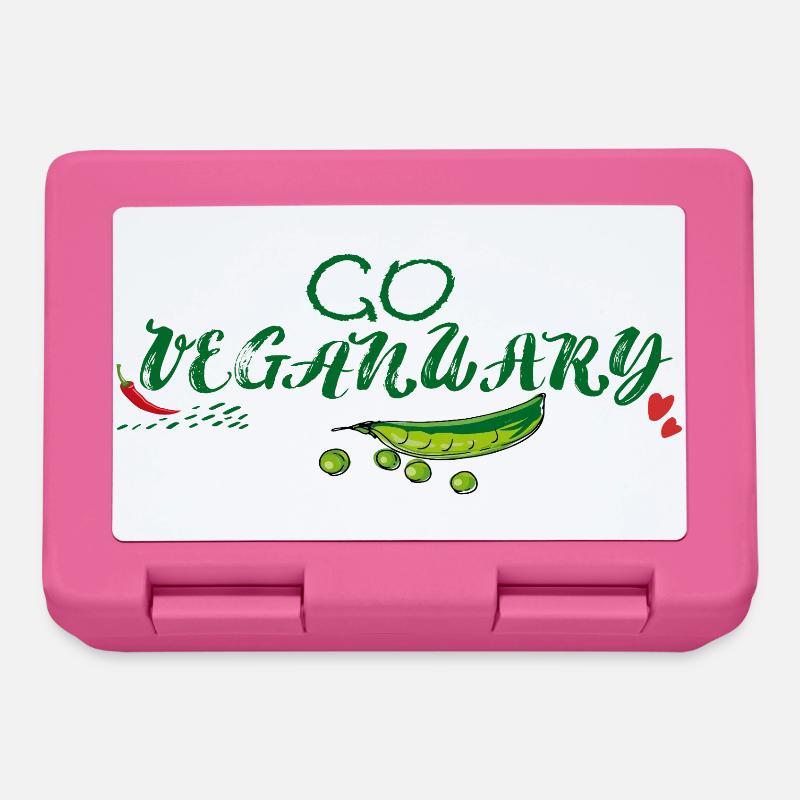 Go Vegan Januar - Brotdose - Pink
