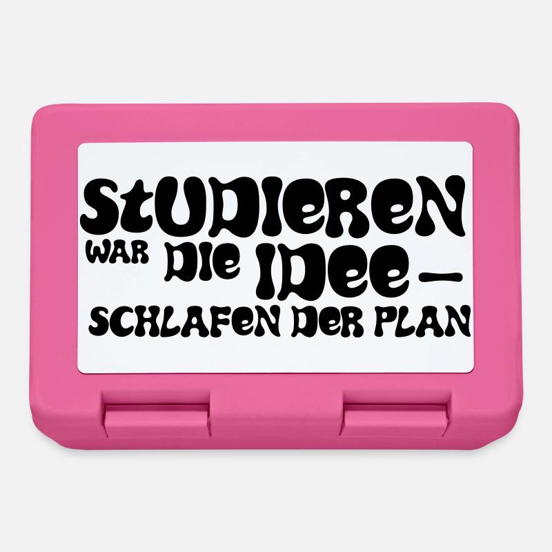 Studying was the idea – sleeping was the plan - Lunchbox - pink