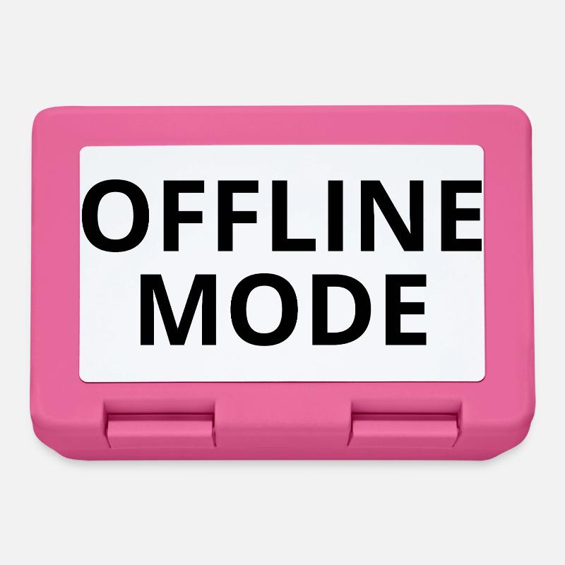 OFFLINE MODE – Minimal Unisex Sweatshirt - Boîte à goûter - rose