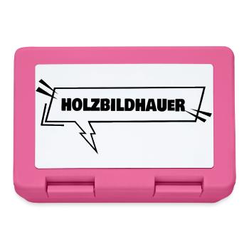 Holzbildhauer als Ausbildung - Brotdose - Pink - Vorne