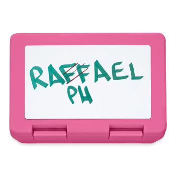 Geschenkidee für Raphael  - Brotdose - Pink - Vorne