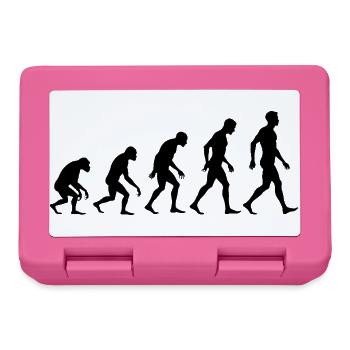 Evolution des Menschen Silhouetten - Brotdose - Pink - Vorne