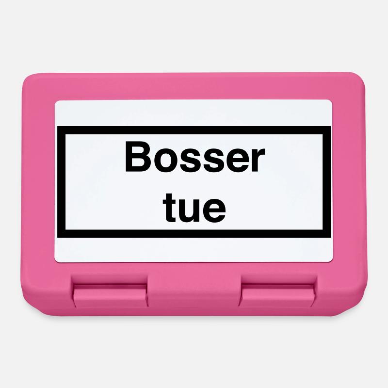 Bosser tue :) - Boîte à goûter - rose