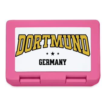 Dortmund Curved Font Design - Lunchbox - pink - Front